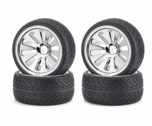1:10 Reif.-/Felgen Set Buggy On-R. 4 St.