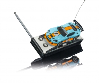 Veicolo RC Carson 1:60 Nano Racer Big Boss 27 MHz 100% RTR 500404186 Colore Blu Tempo di Guida 8 min Auto radiocomandata batterie e Telecomando