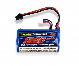 7,4V/1200mAh Li-Ion accu p. 404171/72 7,4V/1200mAh Li-Ion accu p. 404171/72