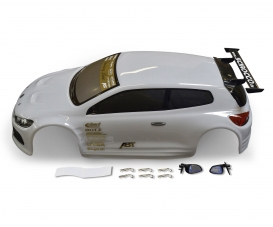 1:10 Kaross. VW Scirocco weiss mit Dekor 1:10 Kaross. VW Scirocco weiss mit Dekor