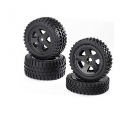 1:10 Reif.-/Felgen Set All Terrain Schw. 1:10 Reif.-/Felgen Set All Terrain Schw.