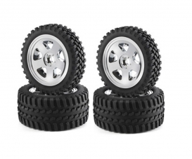 1:10 Reif.-/Felgen Set All Terrain Chr. 1:10 Reif.-/Felgen Set All Terrain Chr.