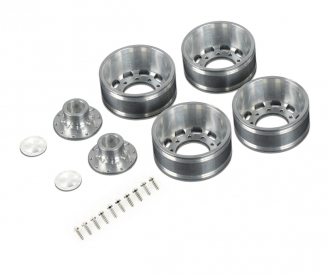 1:14 Alum. Rear wheel long hole (2) hex