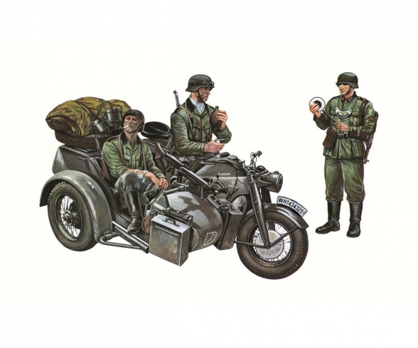 1:35 Motorcycle side car Zündapp KS750 1:35 Motorcycle side car Zündapp KS750