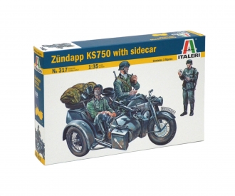 1:35 Motorcycle side car Zündapp KS750