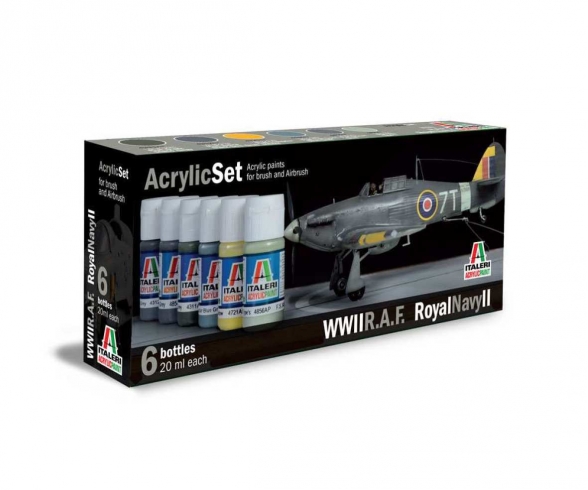 Italeri 510000444 Acrylic Set R.A.F Royal Navy II