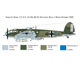 AML Models 1/72 CAMOUFLAGE PAINT MASKS HEINKEL He-111H-6 Bomber 