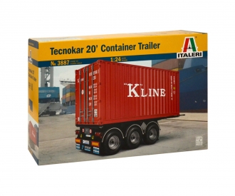 Details about   20' Container Trailer Italeri Kit 1:24 IT3887 Model 