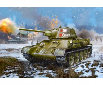 1:35 T-34/76 Mod.1942 Hexag. turret Sov. 530003686 - Zvezda 