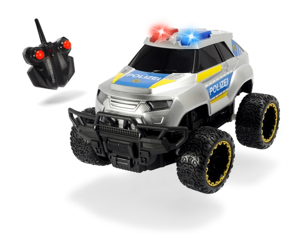 RTR DICKIE TOYS RC Police Offroader Spielzeugauto mit Funkfernsteuerung 2-Kan 