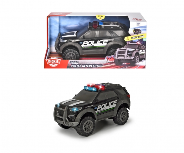 Polizeiauto mit Sirene und Blinklicht Spielzeug Autos Modellauto inkl Batterien 