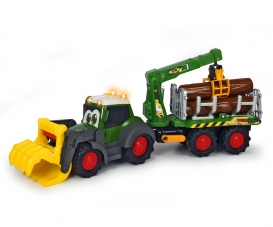 Traktor für Kinder ab 1 Jahr Trecker... Dickie Toys Happy Fendt Animal Trailer 