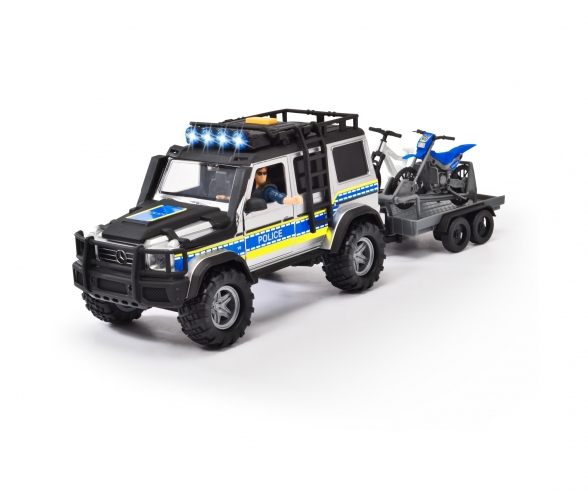 Darda Darda 500SEC mit Rückziehmotor Polizei-Auto Mercedes Spielzeug Sammler 