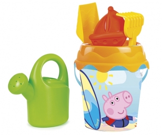 PEPPA PIG MEDIUM GARNISHED BUCKET 040237 Beach Sand toys
