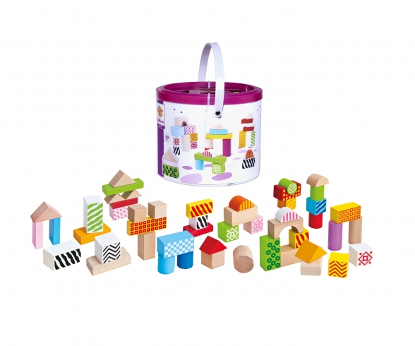 Eichhorn Color, Wooden Building Blocks 