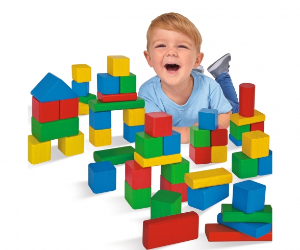 wooden coloured blocks