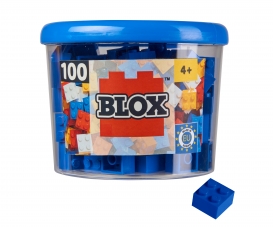 Blox - 100 4er Bausteine blau - kompatibel mit bekannten Spielsteinen Blox - 100 4er Bausteine blau - kompatibel mit bekannten Spielsteinen