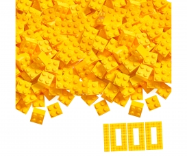 Blox - 1000 4er Bausteine gelb - kompatibel mit bekannten Spielsteinen Blox - 1000 4er Bausteine gelb - kompatibel mit bekannten Spielsteinen
