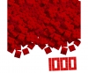 Blox - 1000 4er Bausteine rot - kompatibel mit bekannten Spielsteinen Blox - 1000 4er Bausteine rot - kompatibel mit bekannten Spielsteinen