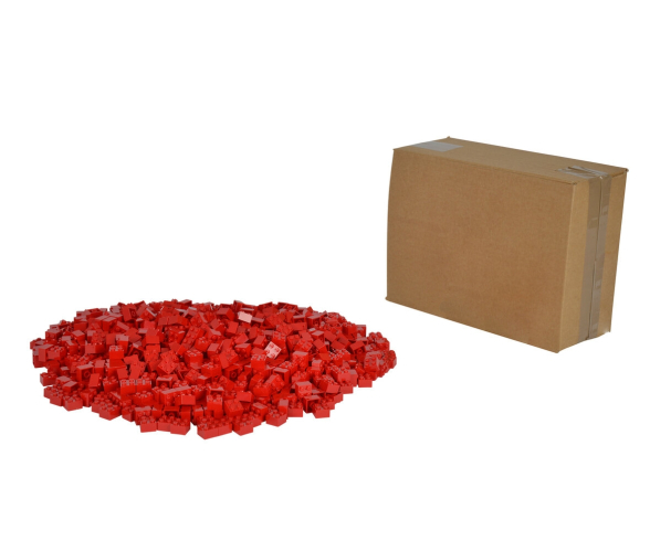 Blox - 1000 4er Bausteine rot - kompatibel mit bekannten Spielsteinen Blox - 1000 4er Bausteine rot - kompatibel mit bekannten Spielsteinen