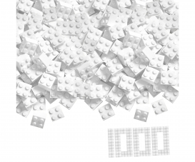 Blox - 1000 4er Bausteine weiß - kompatibel mit bekannten Spielsteinen Blox - 1000 4er Bausteine weiß - kompatibel mit bekannten Spielsteinen