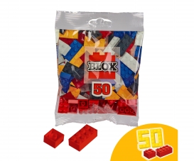 Blox - 50 Bausteine rot - kompatibel mit bekannten Spielsteinen Blox - 50 Bausteine rot - kompatibel mit bekannten Spielsteinen