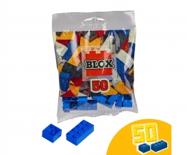 Blox - 50 Bausteine blau - kompatibel mit bekannten Spielsteinen Blox - 50 Bausteine blau - kompatibel mit bekannten Spielsteinen