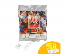 Blox - 50 Bausteine weiß - kompatibel mit bekannten Spielsteinen Blox - 50 Bausteine weiß - kompatibel mit bekannten Spielsteinen