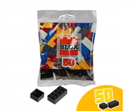 Blox - 50 Bausteine schwarz - kompatibel mit bekannten Spielsteinen Blox - 50 Bausteine schwarz - kompatibel mit bekannten Spielsteinen