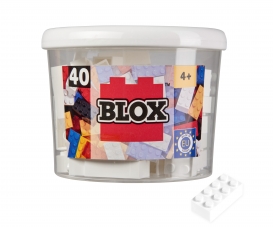 Blox - 40 8er Bausteine weiß - kompatibel mit bekannten Spielsteinen Blox - 40 8er Bausteine weiß - kompatibel mit bekannten Spielsteinen