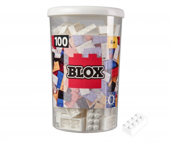 Blox - 100 8er Bausteine weiß - kompatibel mit bekannten Spielsteinen Blox - 100 8er Bausteine weiß - kompatibel mit bekannten Spielsteinen