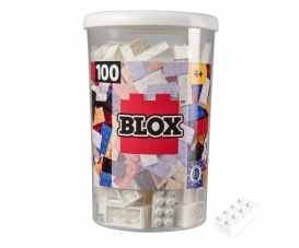 Blox - 100 8er Bausteine weiß - kompatibel mit bekannten Spielsteinen Blox - 100 8er Bausteine weiß - kompatibel mit bekannten Spielsteinen