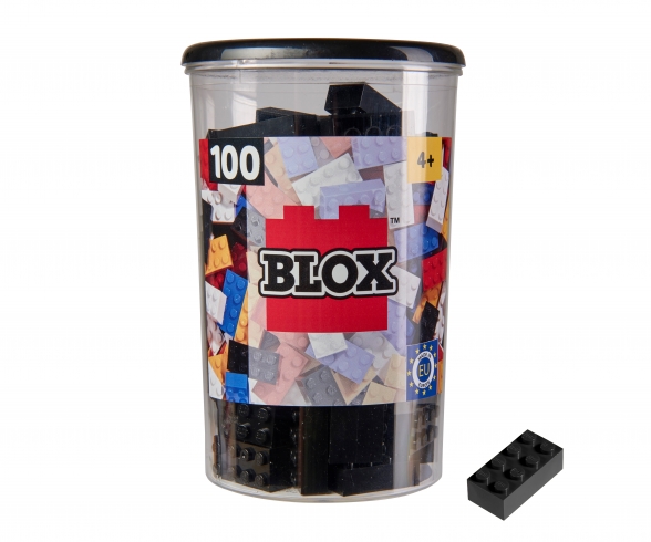 Blox - 100 8er Bausteine schwarz - kompatibel mit bekannten Spielsteinen Blox - 100 8er Bausteine schwarz - kompatibel mit bekannten Spielsteinen
