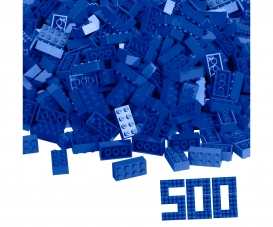Blox - 500 8er Bausteine blau - kompatibel mit bekannten Spielsteinen Blox - 500 8er Bausteine blau - kompatibel mit bekannten Spielsteinen