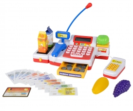 Supermarktkasse mit Scanner Supermarktkasse mit Scanner