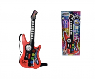 My Music World Disco Gitarre 106834102 Gitarren SIMBA DISCO GITARRE mit Verstärker Spielzeug Instrument
