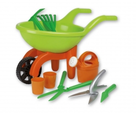 Schubkarre mit Gartenwerkzeug Schubkarre mit Gartenwerkzeug