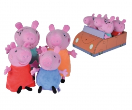 Peppa Pig 4-tlg. Familienset im Auto Peppa Pig 4-tlg. Familienset im Auto