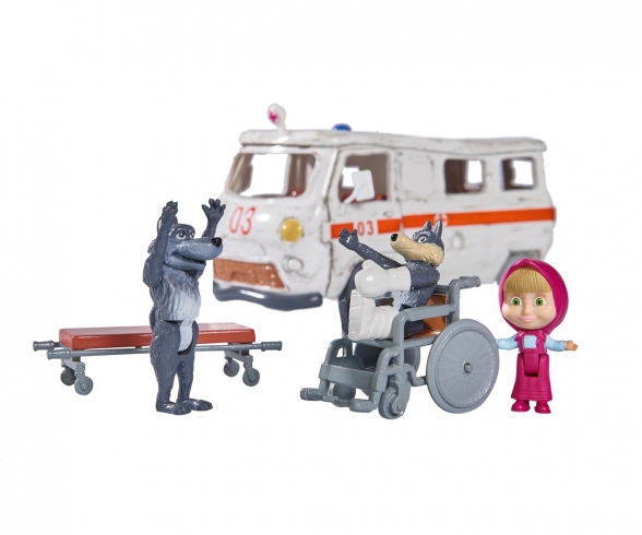 White Simba 109309863 Masha and Michka Ambulance