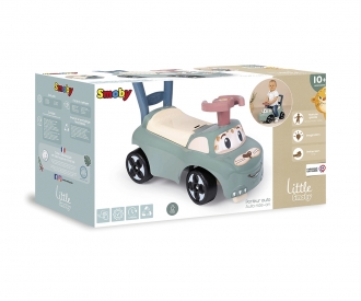 Porteur auto ergonomique Smoby Cars avec coffre à jouets - Fonction  Trotteur - Volant Directionnel rouge - Smoby