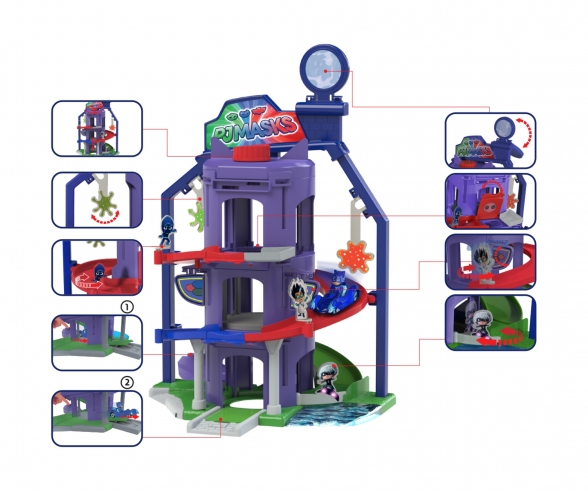 PJ Masks Team Headquarter incl. 1 Die-Cast vehicle Cat-Car PJ Masks Team Headquarter incl. 1 Die-Cast vehicle Cat-Car