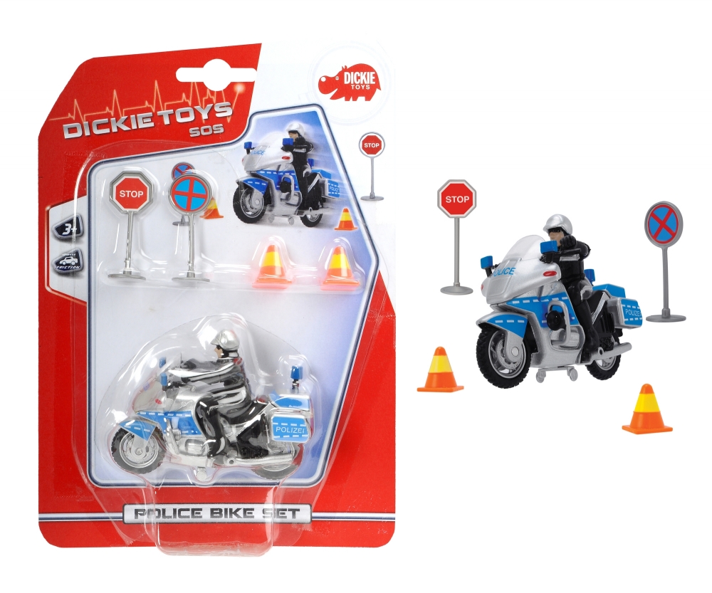 Police Bike Set SOS Themes shop.dickietoys.de