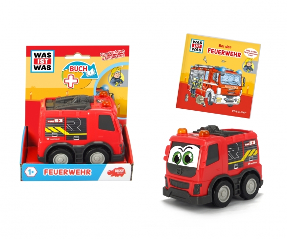 Set aus Sachbuch und Fahrzeug: Feuerwehr Set aus Sachbuch und Fahrzeug: Feuerwehr