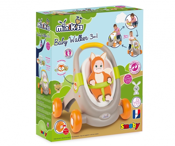 MINIKISS BABY WALKER ANIMAL 3 EN 1 MINIKISS BABY WALKER ANIMAL 3 EN 1
