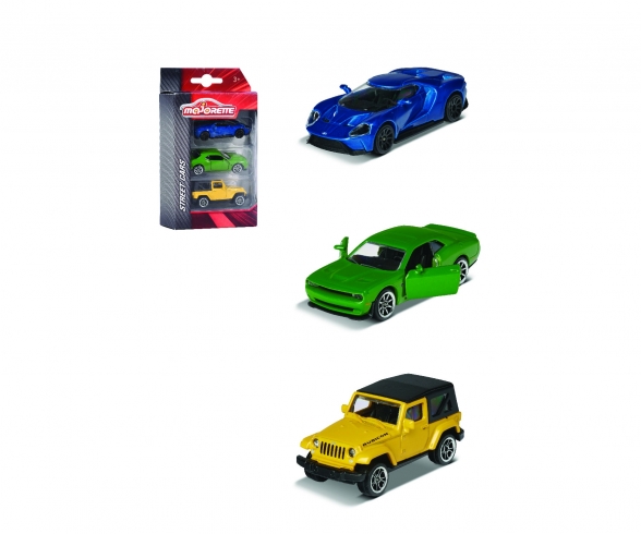 Street Cars 3 Pieces Set, 1.asst. Street Cars 3 Pieces Set, 1.asst.