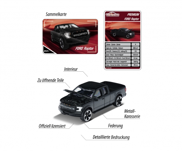 Ford Raptor + Sammelkarte Ford Raptor + Sammelkarte