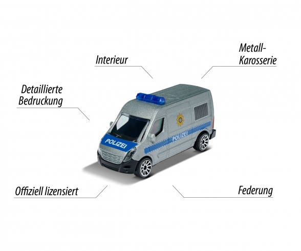 Renault Master Polizei, german version Renault Master Polizei, german version
