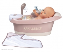 Smoby baignoire de bébé-poupée 2 en 1 avec accessoires - La Poste
