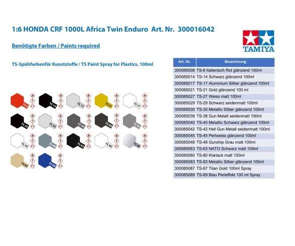 1:6 HONDA CRF 1000L Africa Twin Enduro 1:6 HONDA CRF 1000L Africa Twin Enduro