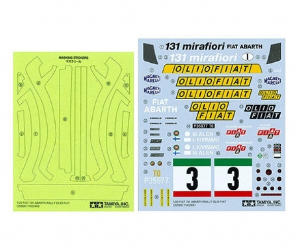 1/20 131 Abarth Rally OlioFiat 1/20 131 Abarth Rally OlioFiat